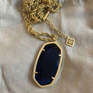 Kendra Scott Reid Necklace in Navy Blue